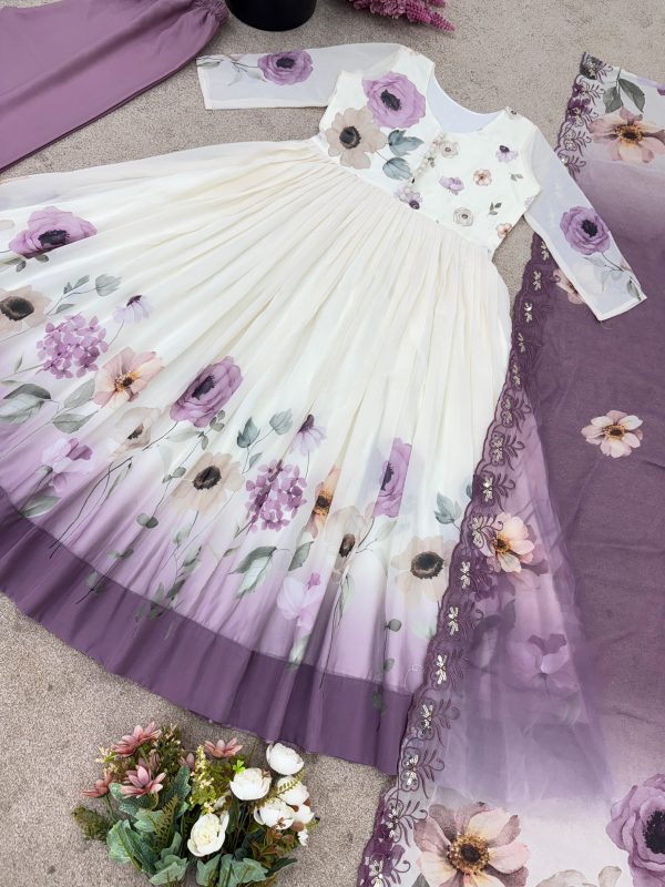 SHREE HARI SR 1686 B DESIGNER GEORGETTE GOWN