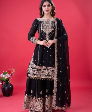 SHREE HARI SR 1688 B DESIGNER PLAZZO SUITS WHOLESALE