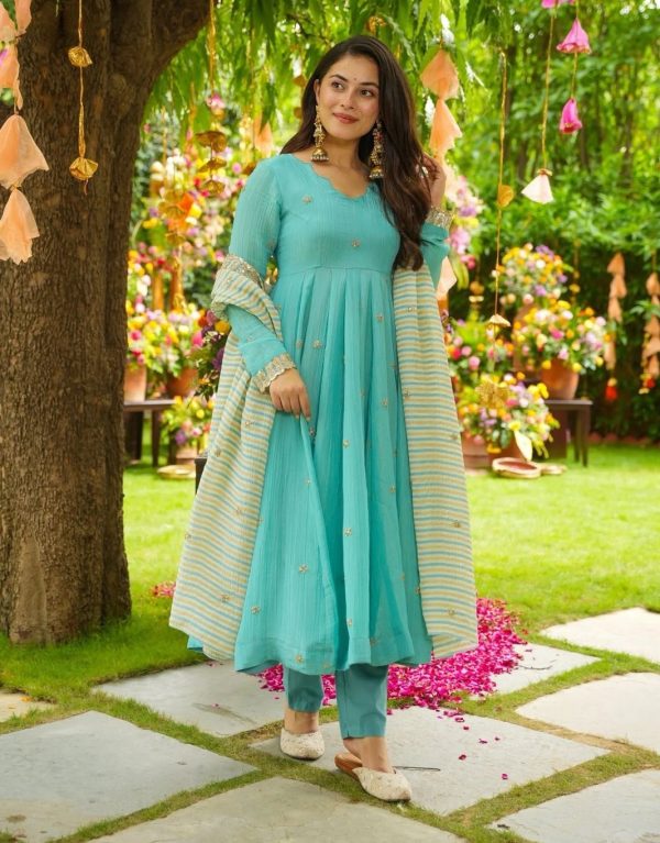 SHREE HARI SRK 5298 B DESIGNER GOWN WHOLESALE