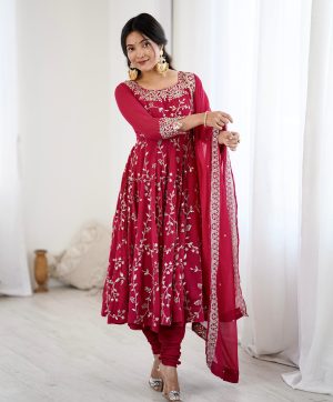 SHREE HARI SRK 5299 A DESIGNER CHURIDAR GOWN