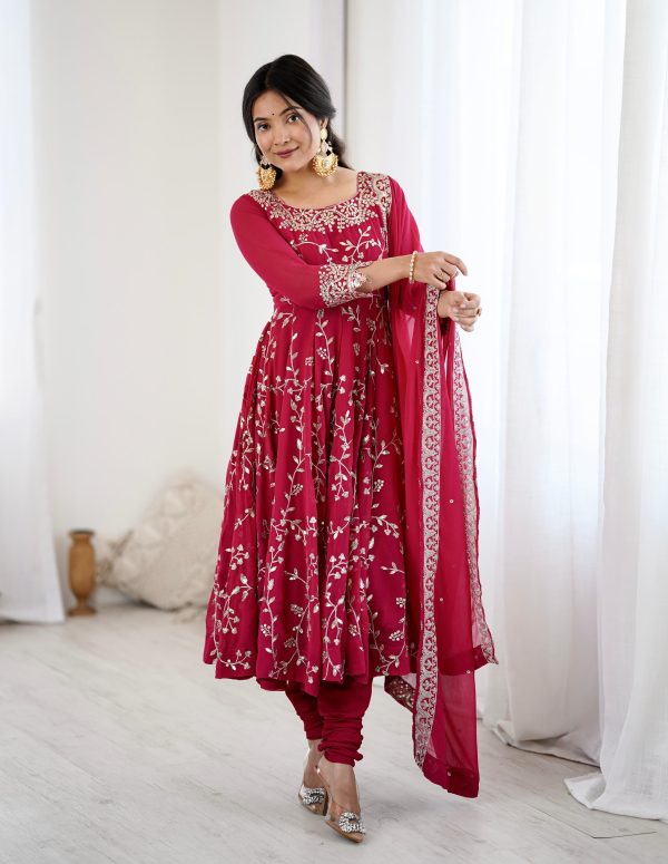 SHREE HARI SRK 5299 A DESIGNER CHURIDAR GOWN
