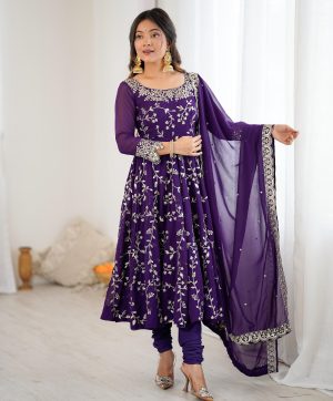 SHREE HARI SRK 5299 B DESIGNER CHURIDAR GOWN