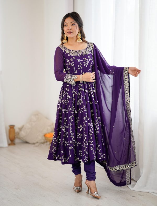 SHREE HARI SRK 5299 B DESIGNER CHURIDAR GOWN