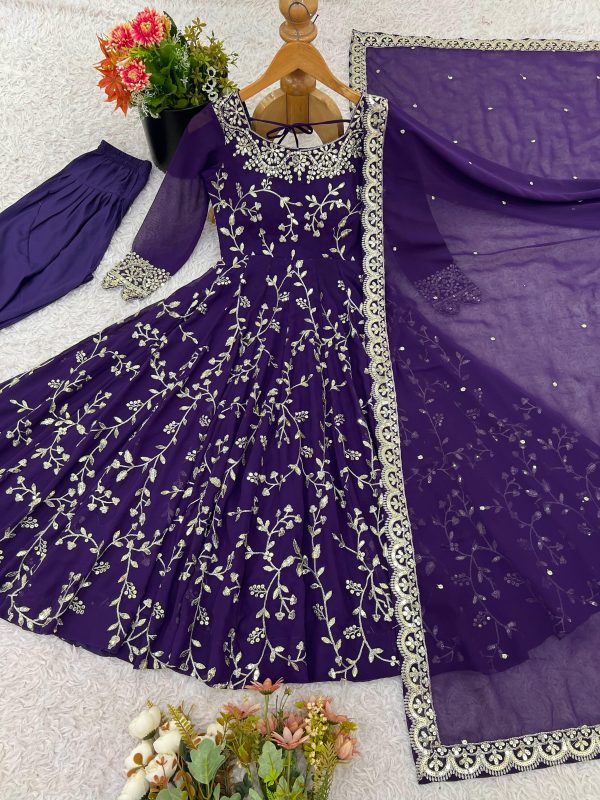 SHREE HARI SRK 5299 B DESIGNER CHURIDAR GOWN