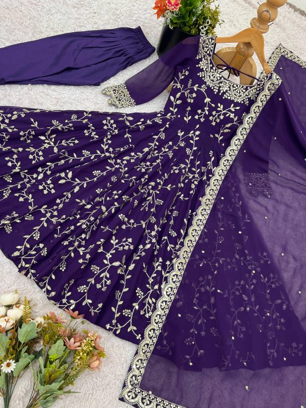 SHREE HARI SRK 5299 B DESIGNER CHURIDAR GOWN