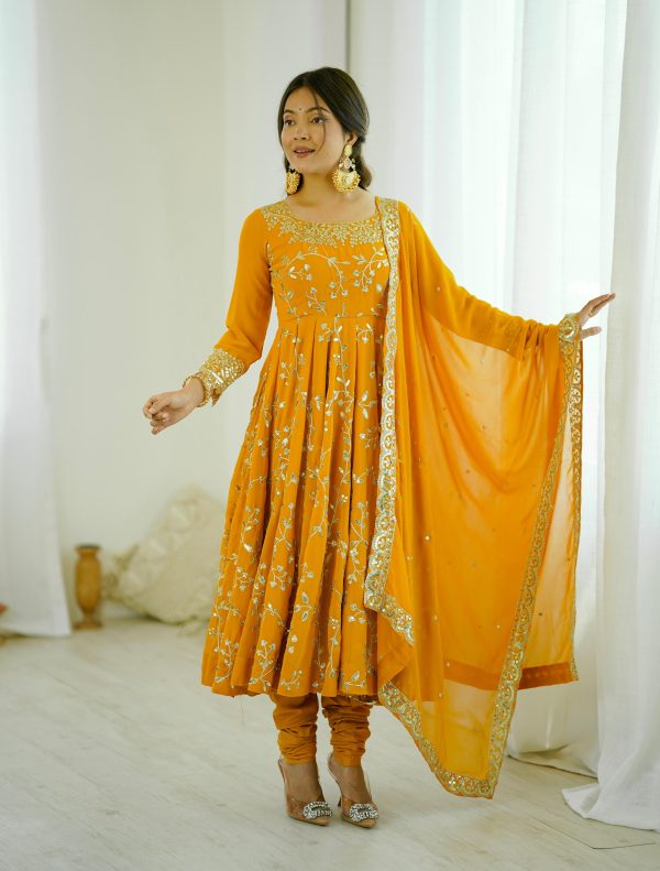 SHREE HARI SRK 5299 C DESIGNER CHURIDAR GOWN
