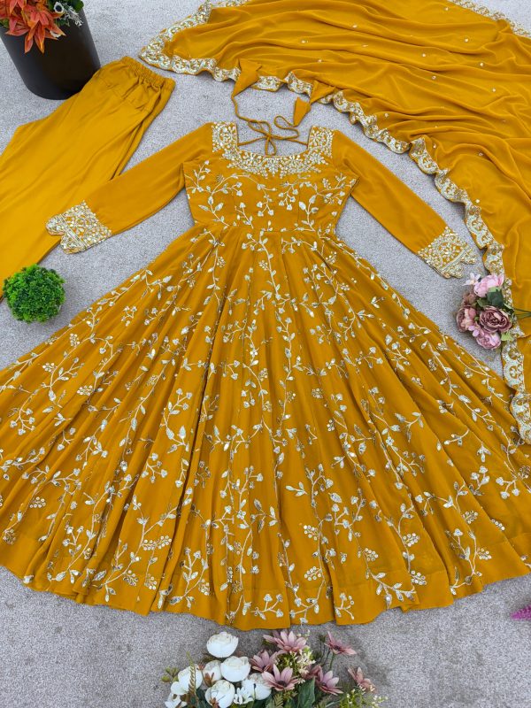 SHREE HARI SRK 5299 C DESIGNER CHURIDAR GOWN