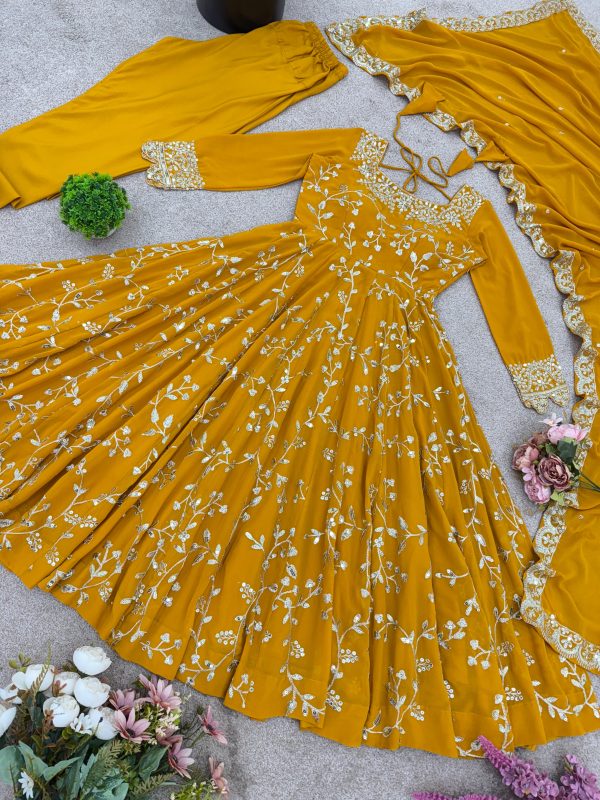 SHREE HARI SRK 5299 C DESIGNER CHURIDAR GOWN