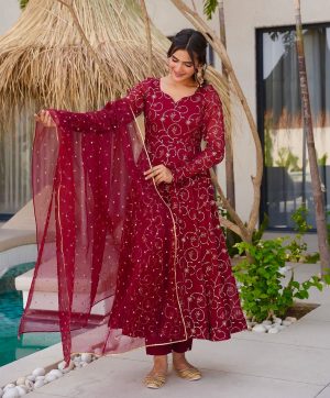 SHREE HARI ZSR 3145 DESIGNER GEORGETTE GOWN