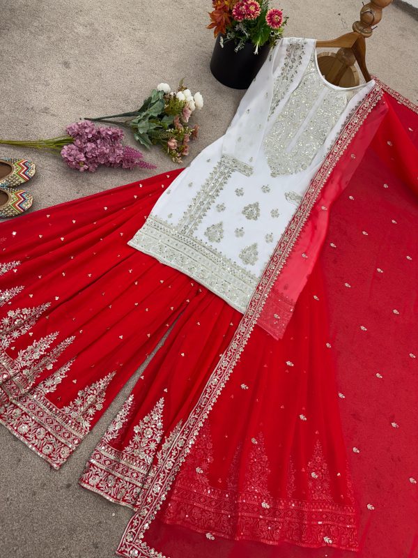SHREE HARI ZSR 3146 A DESIGNER SHARARA PLAZZO SUITS