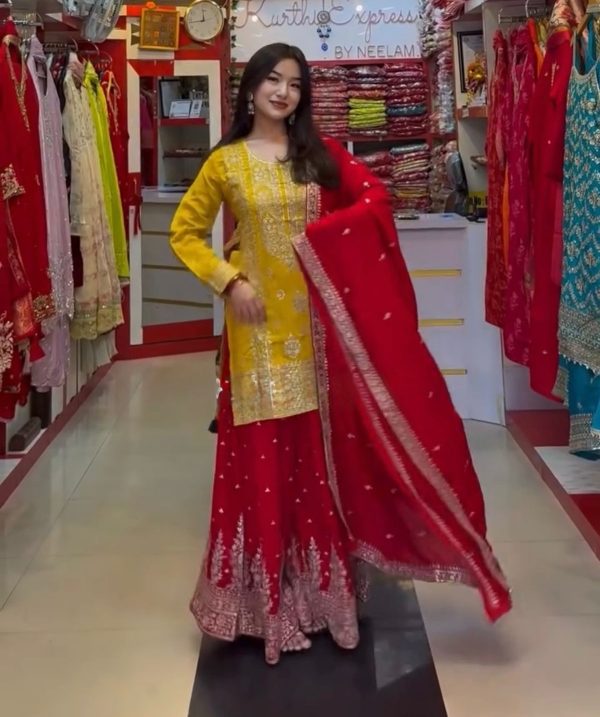 SHREE HARI ZSR 3146 B DESIGNER SHARARA PLAZZO SUITS