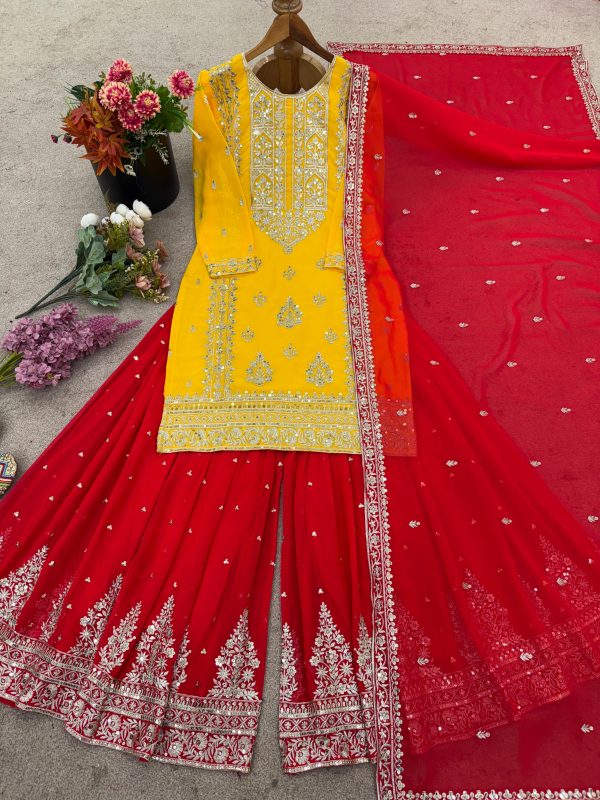 SHREE HARI ZSR 3146 B DESIGNER SHARARA PLAZZO SUITS