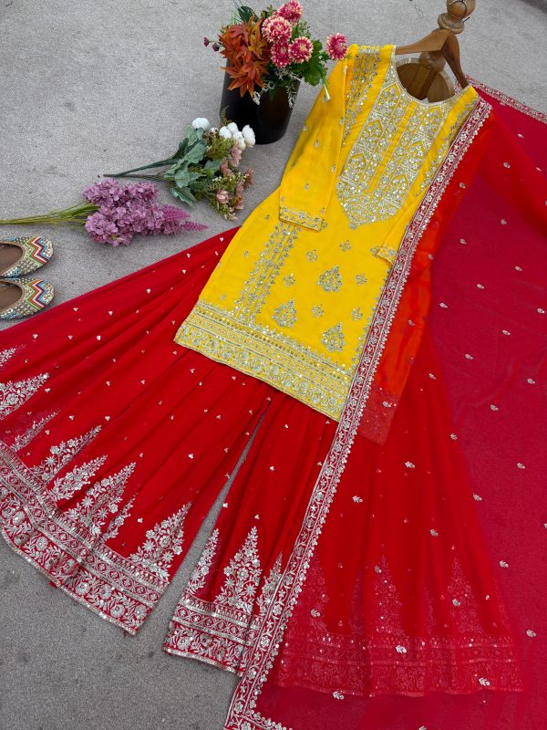 SHREE HARI ZSR 3146 B DESIGNER SHARARA PLAZZO SUITS