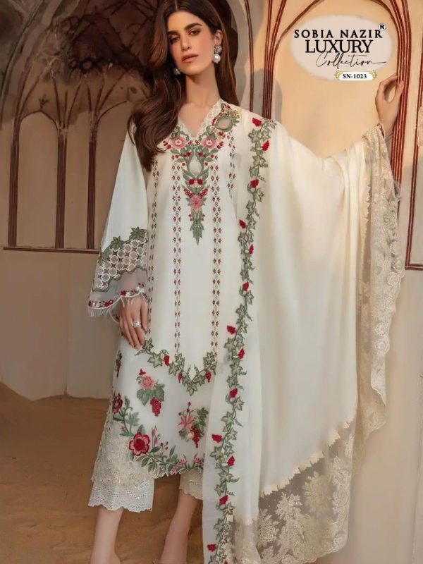 SOBIA NAZIR SN 1023 COTTON EMBROIDERED SUIT