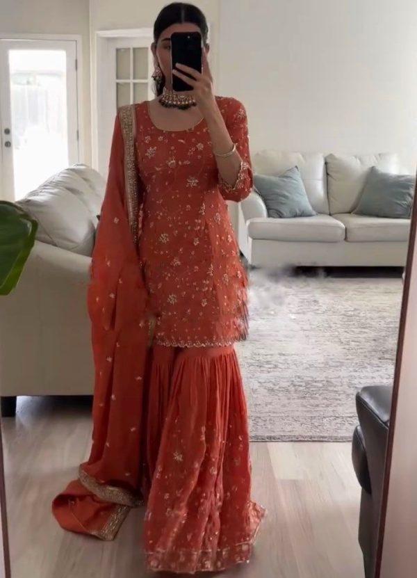 SRK 5303 DESIGNER SHARARA PLAZZO SUITS ONLINE