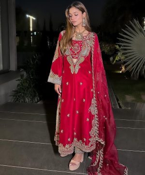VF 216 TRENDING CHINON BLOUSE SUITS WHOLESALE