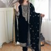 WOMEN WASTRA FD 101 B TRENDING VELVET SALWAR SUITS