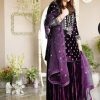 WOMEN WASTRA FD 7836 A TRENDING VELVET SHARARA SUITS