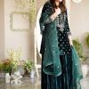 WOMEN WASTRA FD 7836 B TRENDING VELVET SHARARA SUITS