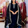WOMEN WASTRA WW 1140 DESIGNER VELVET SALWAR SUITS
