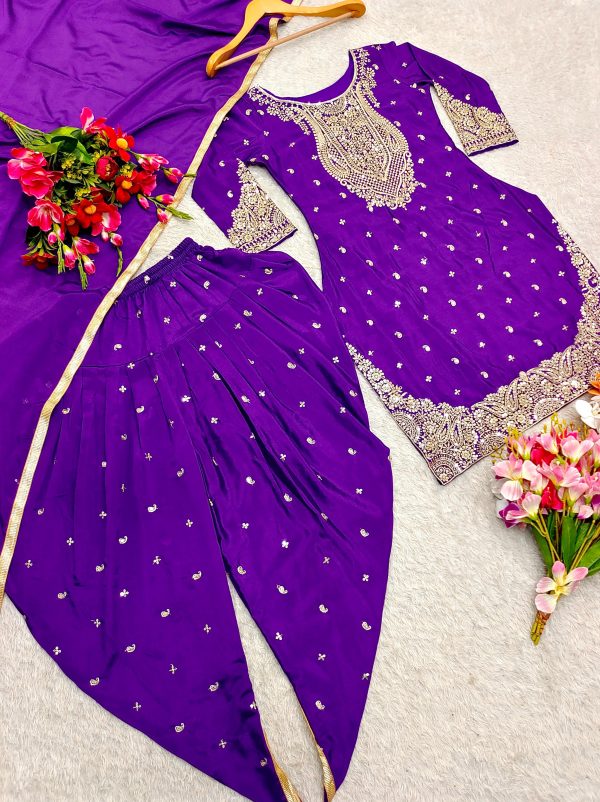 WOMEN WASTRA WW 1153 A DESIGNER DHOTI SUITS