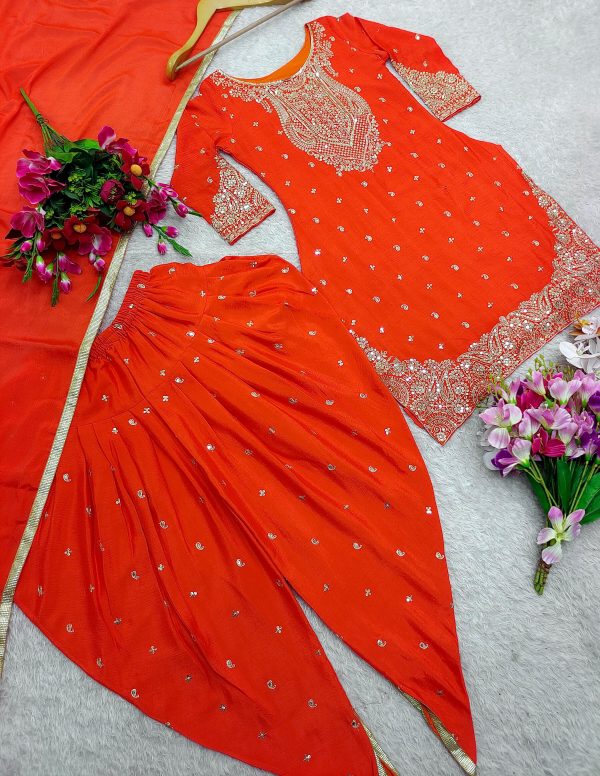 WOMEN WASTRA WW 1153 B DESIGNER DHOTI SUITS