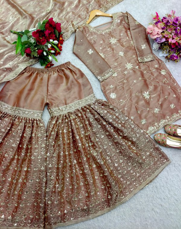 WOMEN WASTRA WW 1177 DESIGNER SHARARA SUITS