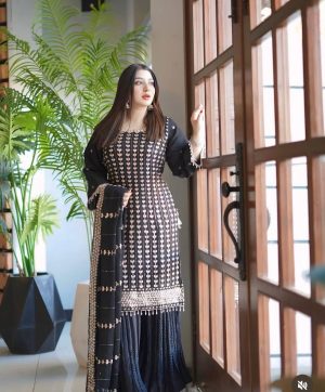 WOMEN WASTRA WW 1185 DESIGNER SHARARA SUITS