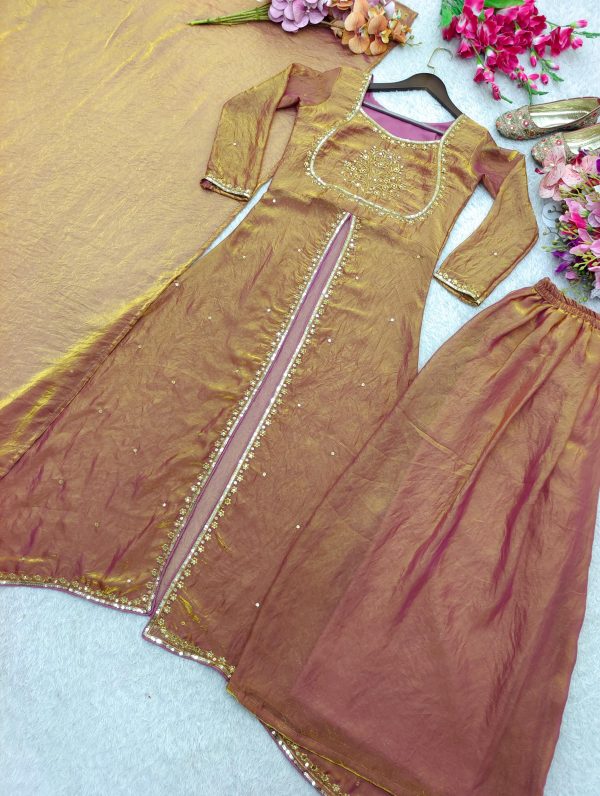 WOMEN WASTRA WW 1227 DESIGNER SHARARA SUITS