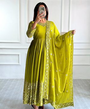 WW 1155 LATEST READYMADE GOWNS WHOLESALE