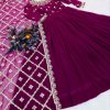 ZC 8989 B DESIGNER GEORGETTE GOWN WHOLESALE