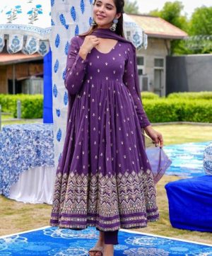 ZD 10057 LATEST READYMADE GOWNS WHOLESALE