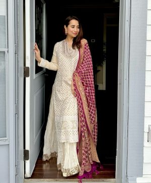 ZOYA CLOTHING ZC 8002 DESIGNER PLAZZO SUITS