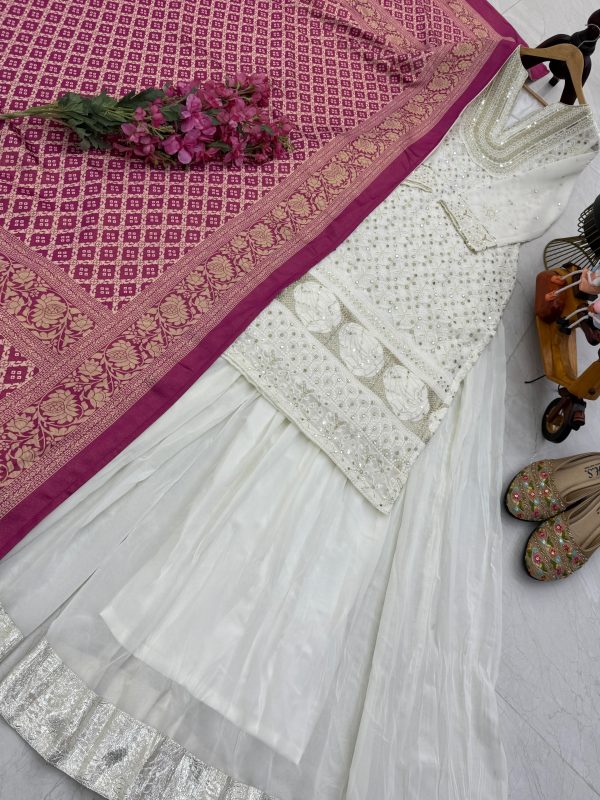 ZOYA CLOTHING ZC 8002 DESIGNER PLAZZO SUITS