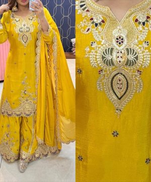 ZOYA CLOTHING ZC 8003 A DESIGNER SHARARA SUITS