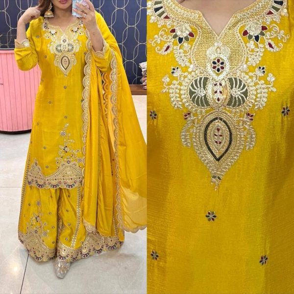 ZOYA CLOTHING ZC 8003 A DESIGNER SHARARA SUITS