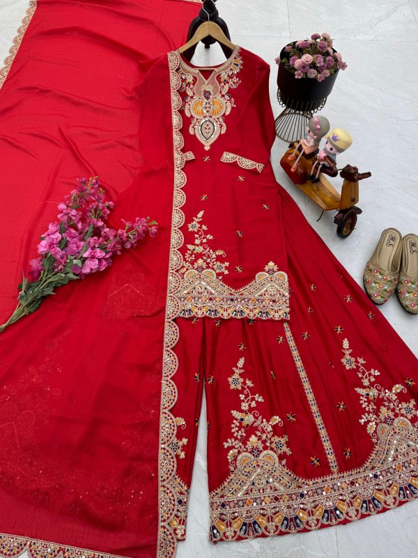 ZOYA CLOTHING ZC 8003 B DESIGNER SHARARA SUITS