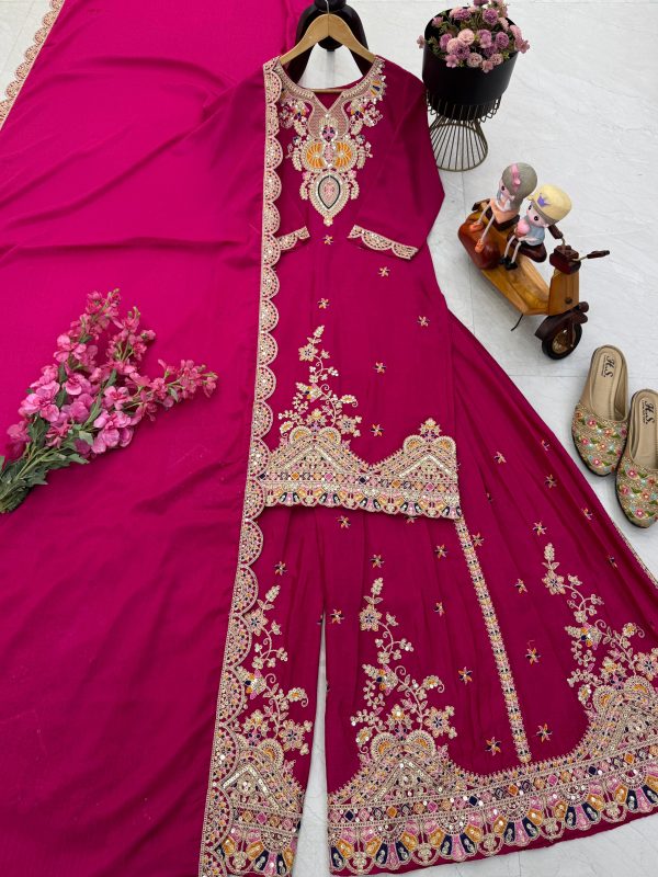 ZOYA CLOTHING ZC 8003 C DESIGNER SHARARA SUITS
