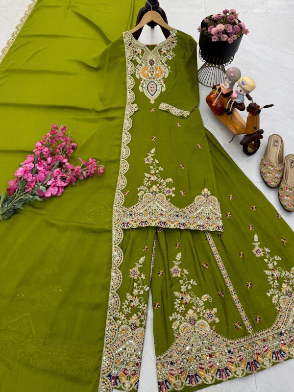 ZOYA CLOTHING ZC 8003 D DESIGNER SHARARA SUITS