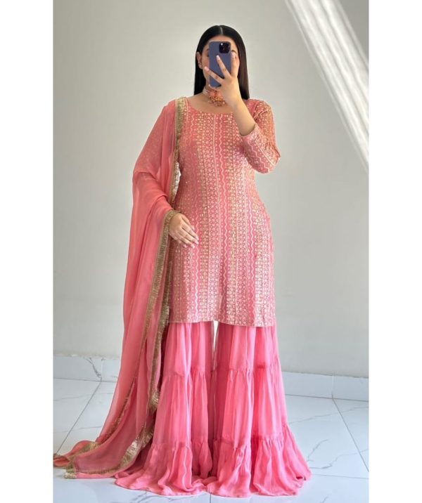 ZOYA CLOTHING ZD 10010 B DESIGNER PLAZZO SUITS
