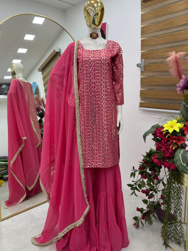 ZOYA CLOTHING ZD 10010 B DESIGNER PLAZZO SUITS