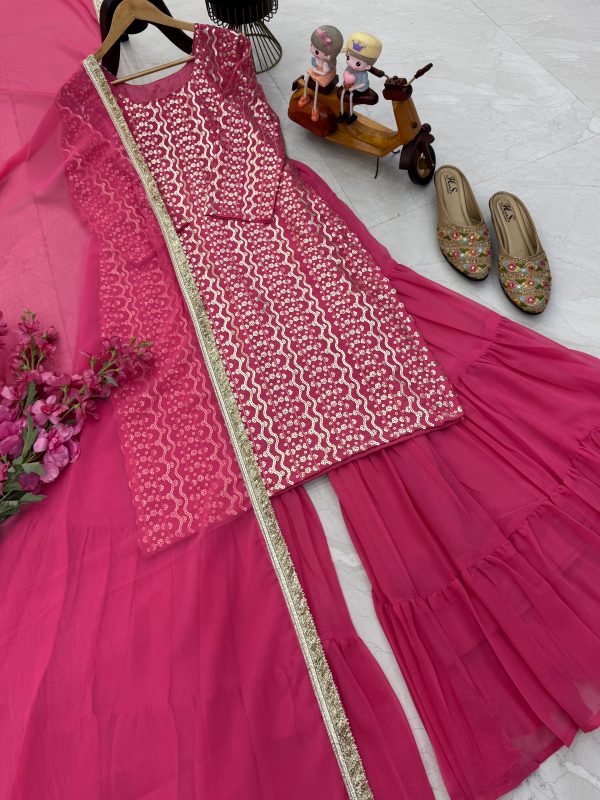 ZOYA CLOTHING ZD 10010 B DESIGNER PLAZZO SUITS