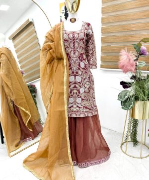 ZOYA CLOTHING ZF 6008 DESIGNER PLAZZO SUITS