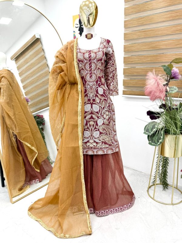 ZOYA CLOTHING ZF 6008 DESIGNER PLAZZO SUITS
