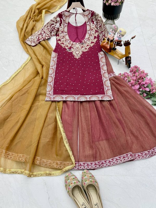 ZOYA CLOTHING ZF 6008 DESIGNER PLAZZO SUITS