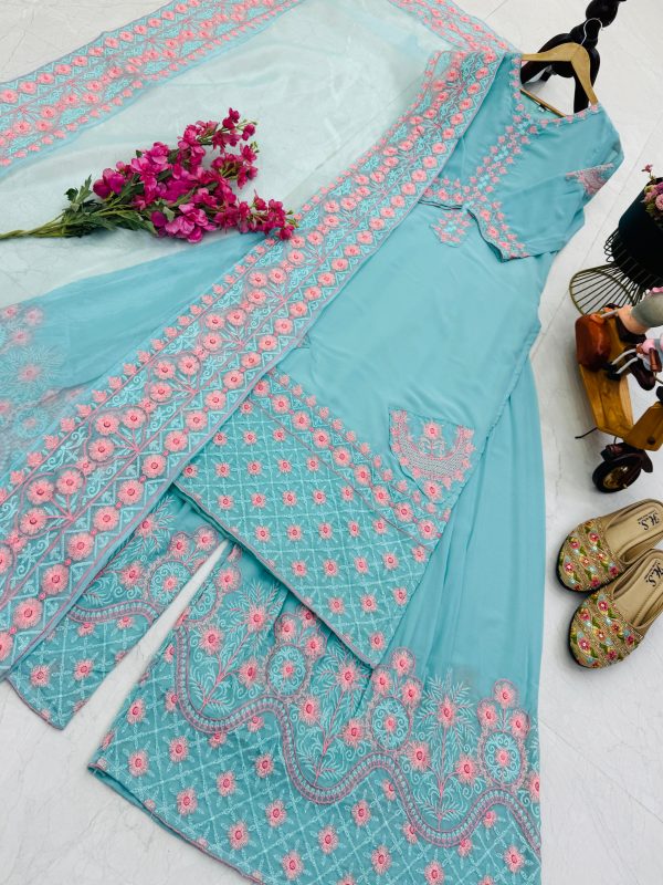 ZOYA CLOTHING ZF 6009 DESIGNER PLAZZO SUITS ONLINE