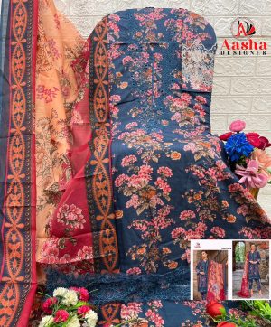 AASHA DESIGNER 1165 B COTTON SALWAR KAMEEZ