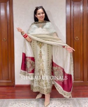 AKSHAR DESIGNER READYMADE RUSSIAN SILK SUIT