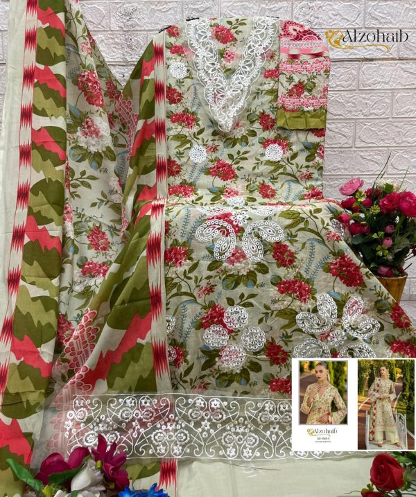 ALZOHAIB AZ 1342 A COTTON SALWAR KAMEEZ