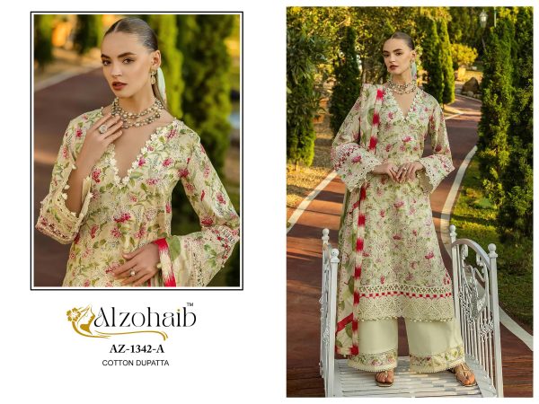 ALZOHAIB AZ 1342 A COTTON SALWAR KAMEEZ